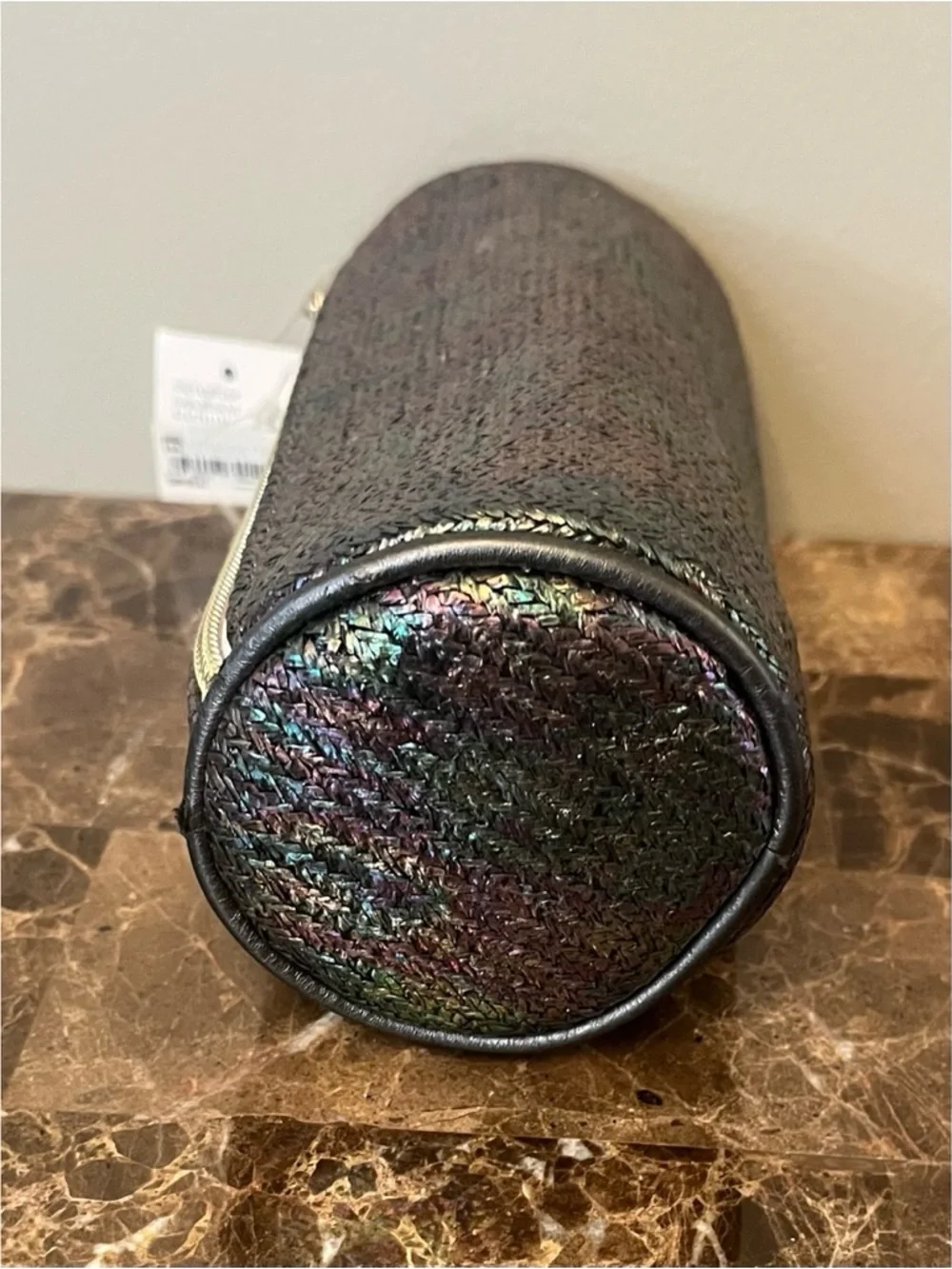 Kendra Scott Iridescent Multi-Color Woven Cosmetic Pouch